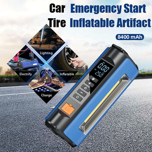 Démarreur de voiture intelligent 6000 mAh avec gonfleur de pneus 150 PSI, allume-cigare d'urgence, batterie externe, sac EVA, courant de crête 600A pour camion - Product Image 5