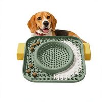 Tapis d'alimentation lente en silicone avec ventouses tapis de léchage anti-étouffement pour chats et chiens