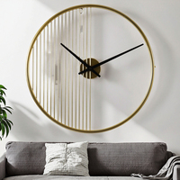 Horloge murale grande maison décorative maison Accent 91.44*5.08*91.44CM noir blanc grande horloge murale pour salon