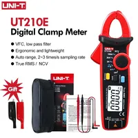 UNI-T UT210E Pro Digital AC/DC Current Clamp Meter dengan Pengukuran Kapasitansi, Resistansi, Frekuensi & Kontinuitas, Rentang 60mF