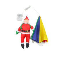 Nouveauté Nicro : Guirlandes lumineuses LED en forme de parachute de Père Noël, alimentées par énergie solaire/batterie, avec télécommande 8 modes, IP65, décorations de Noël