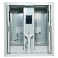 Toilettes portables en conteneur, livraison gratuite, toilettes portables recyclables, cabine de toilettes portable, camping en plein air, toilettes préfabriquées