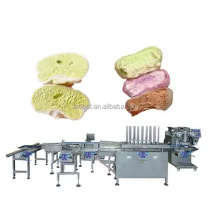 LT-208 commercial red bean daifuku mochi making machine sweet mochi rice cake onigiri ball dessert encrusting machine line