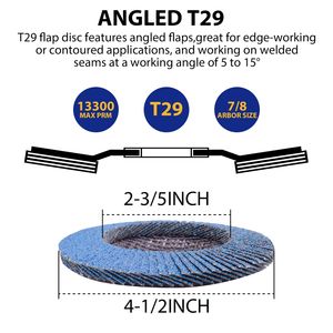 الأكثر مبيعًا مطحنة زاوية بزاوية من الزركونيا من من من من الفولاذ المقاوم للصدأ من 80 حصى - Product Image 3