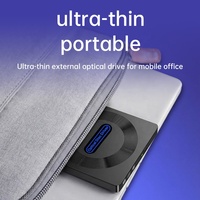 Unidad Óptica Externa USB 3.0 5 en 1 con Caché de 2 MB, Tipo Bandeja, Unidad de Blu-ray Portátil para Computadoras Portátiles y de Escritorio