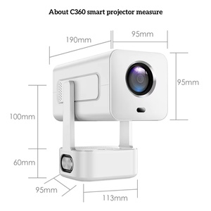 Proyector de Alta Luminosidad para el Hogar, Ideal para Apartamentos Pequeños, con Corrección Trapezoidal Automática, Enfoque Automático, 350 Lúmenes, Android, 720P, Cine en Casa Inteligente - Product Image 2