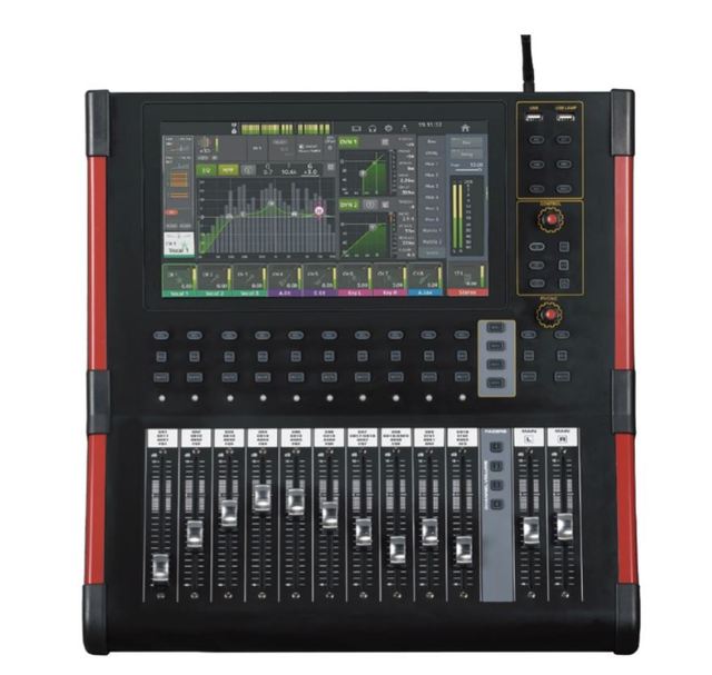 Professional 12 Channels Digital Mixer Pa System Music Equipment Controller Plus Audio DJ Mixer for Stage AUTO Sound System