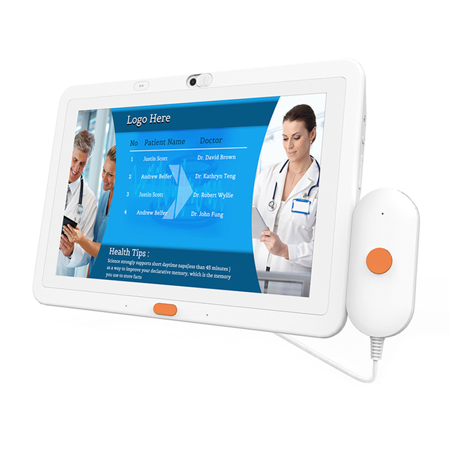 Wall Mount Healthcare Industrial Tablet 13.3 Inch 10-Point Capacitive Touch Android Medical Hospital Call Handle Digital Monitor