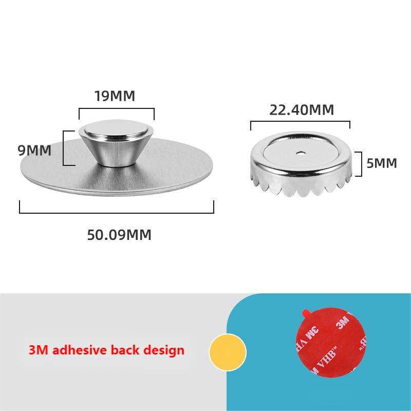 With 3M adhesive silvery