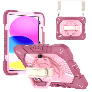 Étui robuste et résistant pour iPad A16 11e génération 10,9 pouces, avec béquille rotative à 360°, sangle de transport et emplacement pour stylet - Product Image 2