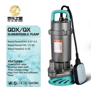 Pompe submersible QDX 0,75 kW compacte et résistante à la corrosion pour l'irrigation des jardins, l'aération des réservoirs, l'alimentation en eau et le drainage - Product Image 1