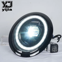 Pour MINI/R50/R52/R53 01-07, ensemble de phares LED modifiés, 12V, 6000-8000 lumens, feux de voiture rouges et froids