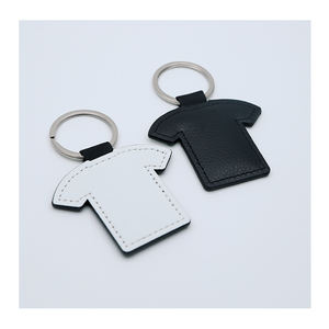 Venta al por mayor recuerdo D anillo sublimación en blanco llavero cuero coche Logo llavero coche llavero personalizado llaveros - Product Image 3