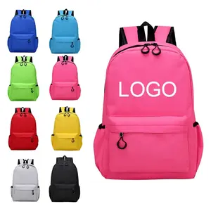 Classic Wholesale Promotional Cheap 600D Polyester Custom Logo Gift School Student Backpack