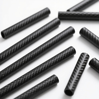 Tube en fibre de carbone rond mat résistant à l'usure, personnalisable OEM, usinable par CNC pour kits de réparation de drones FPV