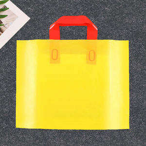 Vente en gros de sacs à provisions en plastique imprimés sur mesure avec poignée découpée à l'emporte-pièce - Product Image 1