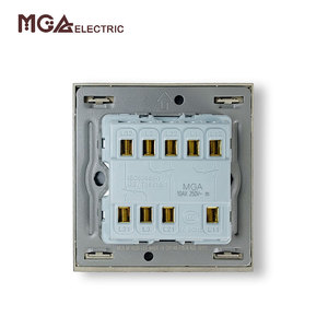 Interruptor <span class=keywords><strong>de</strong></span> Pared <span class=keywords><strong>de</strong></span> Una Vía <span class=keywords><strong>de</strong></span> Tres Grupos con Toma <span class=keywords><strong>de</strong></span> Corriente Conmutada <span class=keywords><strong>de</strong></span> Diseño Especial MGA - Product Image 6