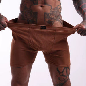 Calzoncillos Bóxer de Algodón Marrón para Hombre, Transpirables, Suaves y Cómodos, Ropa Interior Clásica para Hombre, Producción Confiable - Product Image 1