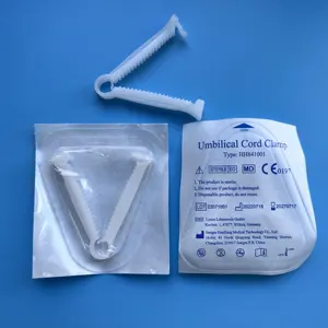 Dropship, venta al por mayor, abrazaderas estériles para cordón umbilical para bebés con CE e ISO