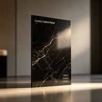 Panneau décoratif flexible et moderne en cristal de carbone imperméable anti-collision pour chambre, hôpital, hôtel