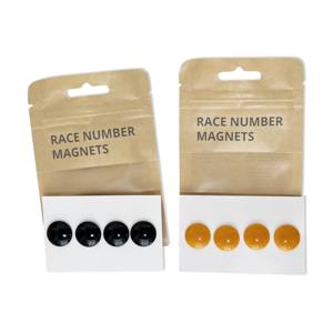 แม่เหล็กติดหมายเลขแข่งขันแบบซิลค์สกรีน แรงยึดสูงพิเศษ สำหรับไตรกีฬาและ<span class=keywords><strong>วิ่ง</strong></span> - Product Image 2