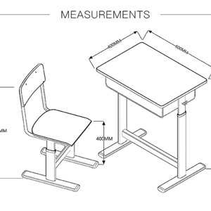 Banco Escolar de Alta Calidad y Estilo Moderno, Precio de Muebles para Aula Infantil - Product Image 3