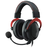 Auriculares para Juegos con Cancelación Activa de Ruido, Diseño de Cuero Metálico, Sonido Envolvente Virtual 7.1, Baja Latencia, Dinámicos para Móviles