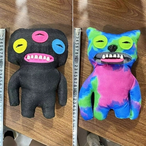 Authentic <b>Cute</b> Monster Pendant Funky Tooth Treasure Ugly Monster <b>Doll</b> Plush Keychain Anime Keychain Toys - Product Image 4