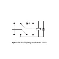 JQX-117M DPDT Hermétiquement Scellé Haute Puissance Relais Électromagnétique 12A 15A 20A Diodes TVS Aéronautique Avion Bateau Véhicule