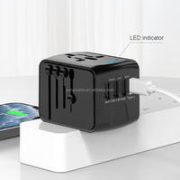 Chargeur de voyage 3 ports USB Type-C PD 60W, station de charge rapide pour ordinateur portable avec prise universelle pour UK/EU/US/AU