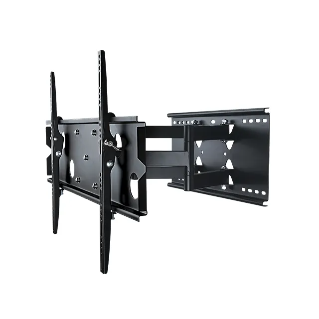 PLB127-44 TV Mount Double Extendable Arm Articulating Low Profile Swing Arm Wall Mount Pitched Ceiling Tv Brackets For Sale