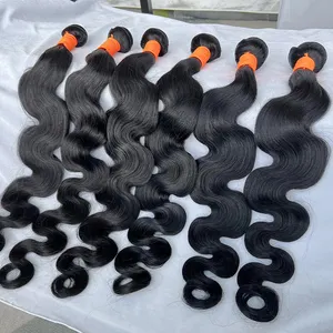 Factory Wholesale Cheap Virgin Brazilian Hair Bundles Double Weft 100% Real Human Hair Extension