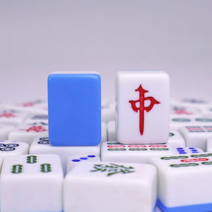 Mini <span class=keywords><strong>Plaque</strong></span> de Mahjong 24mm Couleurs Macaron Vente en Gros Commande en Gros Famille Entreprise Amis Club Fête Voyage Ensemble de Mahjong - Product Image 4