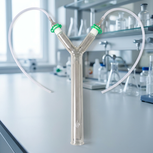 Large Olfactometer Y-Tube with Stainless Steel Mesh 30mm Diameter 50cm Length <b>Silicone</b> <b>Tubing</b> for Tick Mite Behavioral Research - Product Image 2