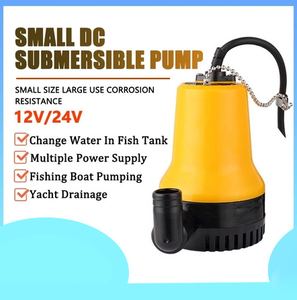 Bomba sumergible DC 12V/24V DC Bomba amarilla pequeña alimentada por energía solar Bomba inferior de cabina de lancha rápida - Product Image 2