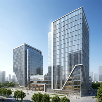 Entrepôt en structure métallique préfabriquée de conception industrielle moderne, immeubles de bureaux et d'appartements à plusieurs étages