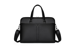 Grande sacoche en cuir pour ordinateur portable, sac messager professionnel, bandoulière portable, 15 pouces, étanche, durable, sac à main pour homme, mallette personnalisable avec logo - Product Image 3