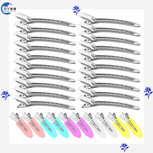 Clip per Capelli Senza Pieghe, Clip a Becco d'Anatra Senza Lasciare Segni, Fermagli a Coccodrillo per Acconciature da Salone - Product Image 1