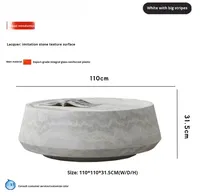 Table basse créative de petit canapé de style vintage avec design minimaliste en fibre de verre Wabi-Sabi pour salon Internet-Famous