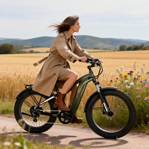 Bicicletta <span class=keywords><strong>Elettrica</strong></span> da Montagna con Pneumatici Fat da 26 Pollici, Motore Posteriore Brushless 48V 500W, Batteria Integrata al Litio 15AH - Product Image 1