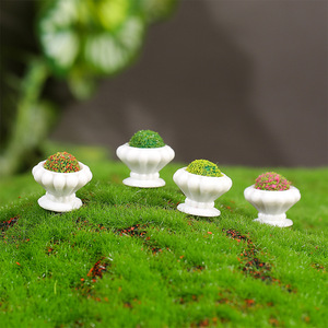 Doiihouse - Modèle de plante miniature, pot de fleurs en résine, paysage de jardin, décoration de bonsaï, accessoires pour maison de poupée - Product Image 1
