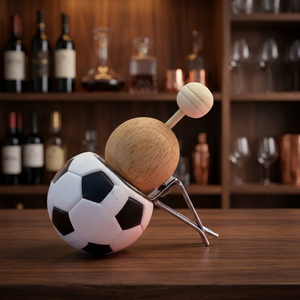 Football-Shaped <b>Empty</b> Car Air Freshener <b>Bottle</b> With Wooden Stopper And Clip For Air Vent - Product Image 5