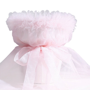 Hàn Quốc tươi bó hoa bao bì Ngày Valentine voan lưới vải hoa hồng gói lưới - Product Image 2