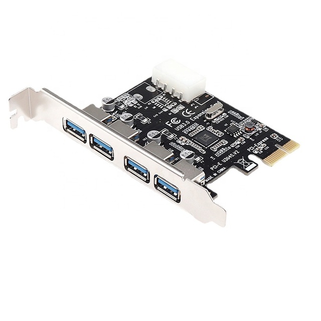 4 Port USB 3.0 PCI-e Expansion Card PCI Express PCIe Adapter 4-port USB3.0 Controller USB 3 0 PCI E PCIe Express 1x