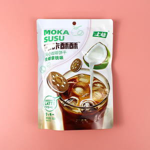 Moko susu-Paquete de <span class=keywords><strong>galletas</strong></span> crujientes para uso en el hogar, cortador de <span class=keywords><strong>galletas</strong></span> con sabor a café latte de coco de 258g, 80g - Product Image 6