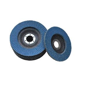 Disco de aleta abrasivo de óxido de aluminio Rueda de tela de <span class=keywords><strong>esmeril</strong></span> plana de pulido y pulido de 5 pulgadas - Product Image 3