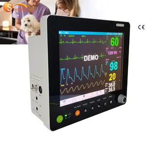 Voll digitaler Tierklinik-Multiparameter-Patienten monitor Tragbares Veterinär monitor gerät