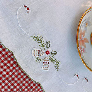 Sets de table et serviettes en coton bohème imperméables et réutilisables pour la décoration de table à la maison ou pour un mariage, formes carrées et rondes - Product Image 4