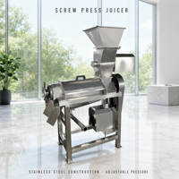 Industriële automatische hoogproductieve koudgeperste fruit- en groentesapcentrifuge schroefpersmachine PLC-besturing 220V/380V