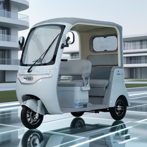 <span class=keywords><strong>Tricycle</strong></span> de cargaison électrique à usage <span class=keywords><strong>adulte</strong></span> AC 3000W-72V Batterie Cabine climatisée Moteur 1000W 400kg fermé - Product Image 2